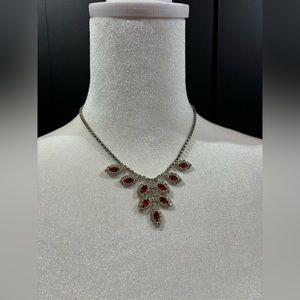 Red Faux Ruby Necklace